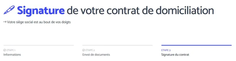 Signature du contrat